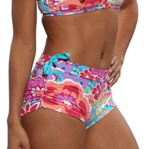 Yogabela Vitoria Shorts - Floral with Blue Side Ties - Size S - Never worn!